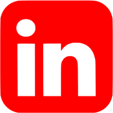 Red linkedin 6 icon - Free red social icons
