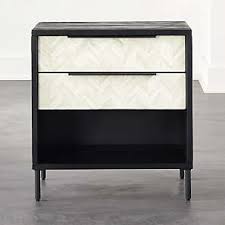 Apicizon round side table, white nightstand coffee end table for living room, bedroom, small spaces, easy assembly decro bedside table with black wood legs, 16.5 x 20.5 inches 4.5 out of 5 stars 157 $34.99 $ 34. Black Modern Nightstand Cb2