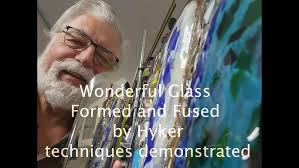 Fused Glass Wave Sculptures at Ferrers Gallery