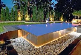 Kleines Hinterhofdeck In 2020 Kleiner Pool Design Schwimmbader Hinterhof Hintergarten