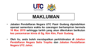 Jabatan pendaftaran pertubuhan negeri johor (jppnj) pada permulaannya bertempat di tingkat 3, bangunan sultan ibrahim, bukit timbalan, jalan pengarah jabatan pendaftaran pertubuhan negeri johor, tingkat 5, blok 1, kompleks kementerian dalam negeri, taman setia tropika,kempas 81200. Makluman Jpn Utc Pasir Kpb Utc Pasir Gudang Rasmi Facebook
