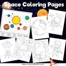 You can use our amazing online tool to color and edit the following coloring pages for elementary students. Space Coloring Pages Arty Crafty Kids