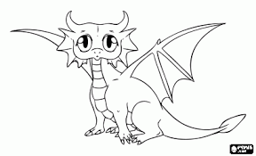 Click here to save the tutorial to pinterest! Little Dragon With Big Eyes Coloring Page Bjl Easy Dragon Drawings Cartoon Dragon Dragon Coloring Page
