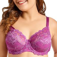 Delimira Women Full Coverage Underwired Non Foam Plus Size