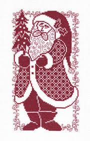 Counted cross stitch patterns to download, with santa claus. Santa Silhouette Cross Stitch Pattern By Imaginating