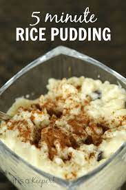 5 Minute Rice Pudding It Is A Keeper Minute Rice Pudding Minute Rice Pudding Recipe Dessert Recipes Easy