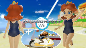 She can be unlocked by winning the 150cc special cup, or being in 2,850 races. Daisy Swimsuit Jetski Bike Mario Kart Wii Mods