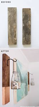 See How Easy It Is To Create This Vertical Diy Modern Rustic Wall Hanging From Salvaged Wood Upcycledtreasures Rustic Wall Hangings Handmade Home Modern Diy