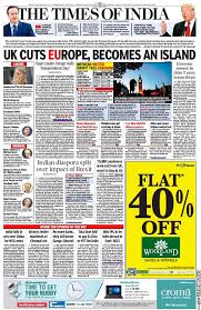 Times of india epaper is an instant hit in mumbai region. First Versions The Times Of India