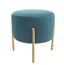 Pouf D Interieur Bleu Gasby Velours 35 X 35 Leroy Merlin En 2020 Interieurs Bleus Pouf Velours Bleu