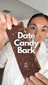Date Candy Bark, Yes or No?! I love this viral idea of rolling out the  dates into a large piece, then layering them with nut or seed butter and  chocolate! I cut them into small pieces and they make ...