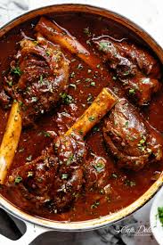 Braised Lamb Shanks In A Casserole Pot Lamb Stew Recipes Slow Cooked Lamb Shanks Slow Cooked Lamb