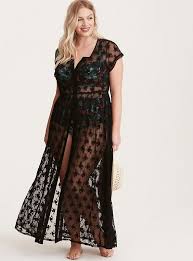 Black Bathing Suit Cover Up Plus Size Floral Lace Crochet Maxi Swim Cover Up In 2020 Plus Size Swimwear Women S Plus Size Swimwear Plus Size Beach Outfits
