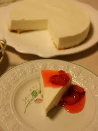 The cake is baked in a water bath. File Japanese No Bake Cheesecake Jpg Wikipedia