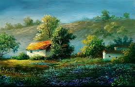 Oil painting flowers step by step. Spring Landscape Oil Painting Bluebonnet Flowers By Yasser Fayad Video Link Step By Step In The Comments Greatartists
