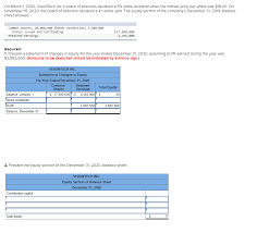 This represents the amount of taxes that a company owes to the government. Solved On March 1 2020 Visiontech Inc S Board Of Direc Chegg Com