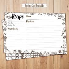 Recipe Cards For Digital Download Recipe Binder Recipe Etsy In 2020 Printable Recipe Cards Recipe Cards Recipe Cards Template