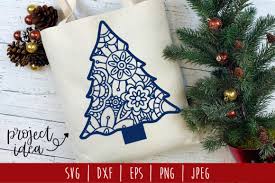 Download Christmas Tree Mandala Zentangle Graphic By Savoringsurprises Creative Fabrica SVG Cut Files