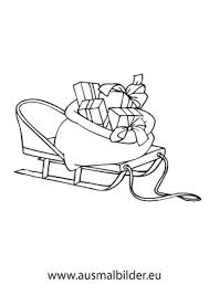 Ausmalbild Schlitten Mit Geschenken Ausmalbilder Weihnachten Ausmalen Weihnachtsausmalbilder