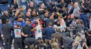 Pure chaos at Target Center. A massive brawl resulted in seven ejections  between the Wolves and Pistons. Details: https://www.si.com/nba/timberwolves /minnesota-timberwolves-news/watch-brawl-in-wolves-pistons -game-leads-to-seven-ejections