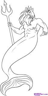 How To Draw Poseidon Step By Step Greek Mythology Mythical Beasts Free Online Drawing Tutorial Added By Greek Mythology Art Poseidon Drawing Greek Drawing