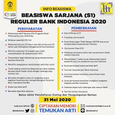 Cv untuk beasiswa bank indonesia. Twitter à¤ªà¤° Hmdm Fmipa Ui Untuk Pembuatan Surat Keterangan Tidak Menerima Beasiswa Lain Dari Fakultas Dapat Mengisi Melalui Tautan Https T Co R4hn8zadkx Hingga 22 Mei 2020