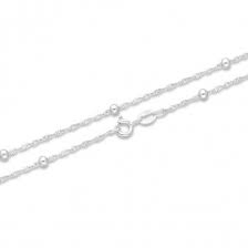 Lantisoarele lungi din argint arata frumos cu pandantive mari. Ball Chain Lantisor Argint