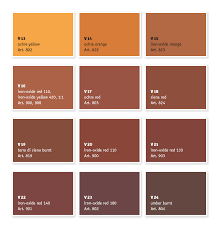 Colour Chart Full Tone Binder Kreidezeit Naturfarben Gmbh