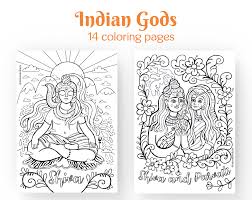 Hindu religion have millions of gods & goddesses, in this page we have collected lesser popular . Indian Gods 14 Coloring Pages On Behance