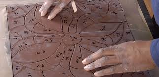 Find an old table, some cheap 16 cent tiles from home depot, and a permanent marker, and you can easily tile a table top with your own ceramic tile. Making Ceramic Tile Archives Ceramic Arts Network