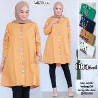 Model baju gamis batik kombinasi kain polos 2019. Daftar Harga Atasan Tunik Polos Batik Bulan Agustus 2021