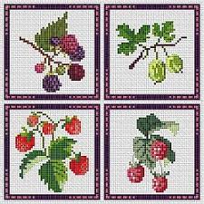 Pdf, black and white symbols colors: Free Charts Le Blog De Sylliarott Cross Stitch Kitchen Cross Stitch Fruit Cross Stitch