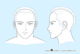 Drawing an anime face in the same way that a professional does is something that you can learn to do at home too. 10 Step Anime Man S Face Drawing Tutorial Animeoutline