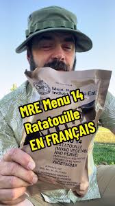 MRE Menu 14 Ratatouille EN FRANÇAIS #Francais #EnFrancais #MRE #Military  #Ratatouille #MilTok