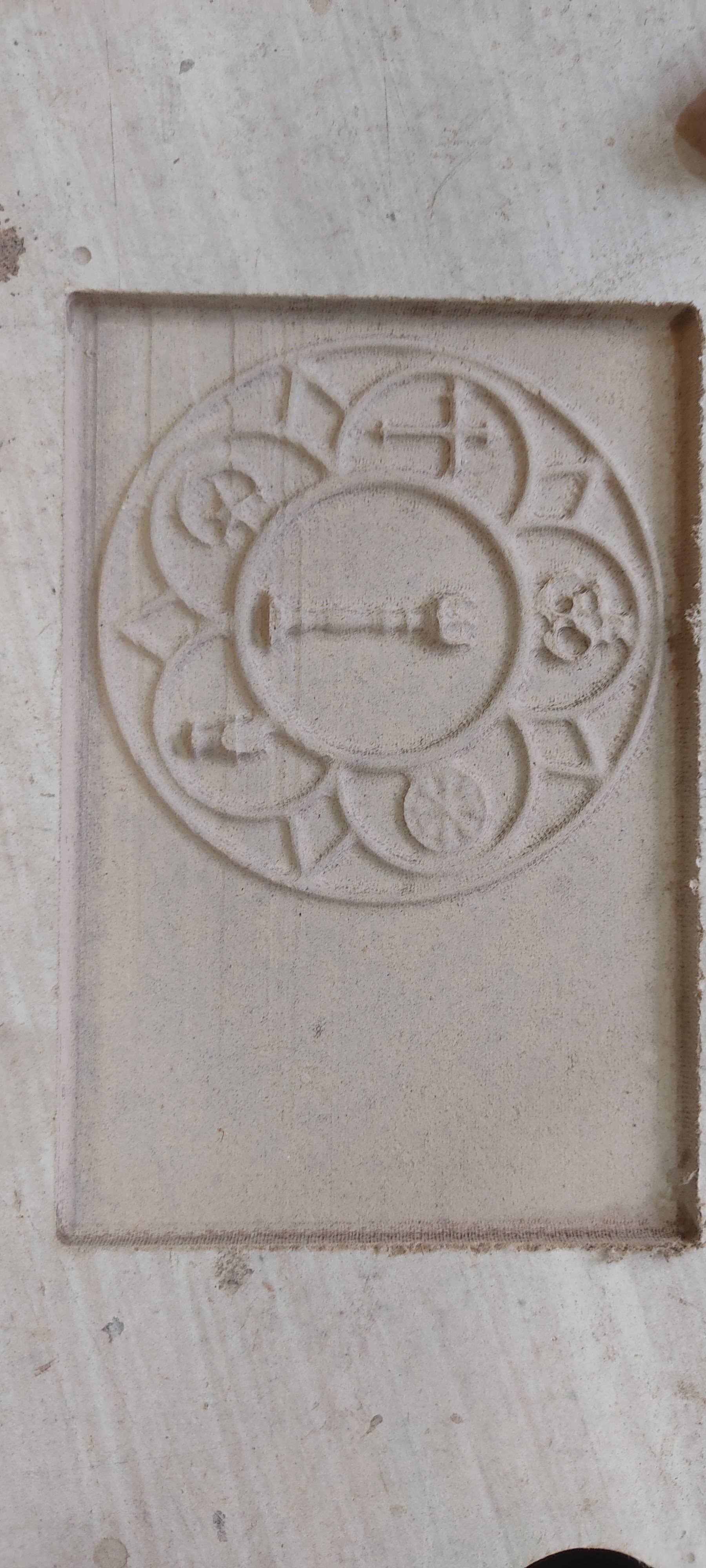 Cement board particle panel cnc design product image
