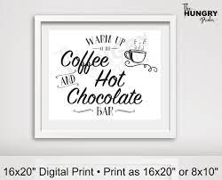 Excited To Share This Item From My Etsy Shop Coffee And Hot Chocolate Sign Warm Up At The Hot Chocolate Sign Hot Chocolate Bars Hot Chocolate Bar Printable