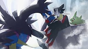 View and download this 600x700 hydreigon image with 84 favorites, or browse the gallery. Hydreigon Grimsley And Larvitar Pokemon And 2 More Drawn By Nonllqivip Danbooru