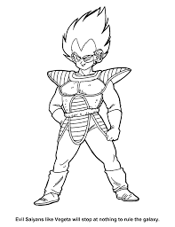Beautiful dragon ball z coloring page : Printable Vegeta Coloring Pages Anime Coloring Pages