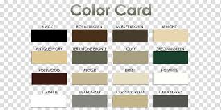 Gutters Color Chart Material Fascia Colorful Card