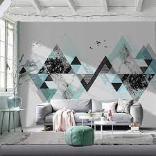 Nordic Personality Art Wallpaper Wall Mural Office Living Etsy Home Goods Wall Decor Bedroom Wall Paint Geometric Wall Paint