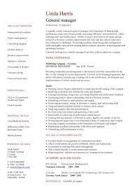 On this page you will find a link to a professionally written general manager cv template and also get tips on what points to focus on in your cv. General Manager Cv Sample Responsible For Daily Operations And Business Performance Resume