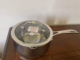 Princess House Tri Ply Stainless Steel 3 Qt. Straining Saucepan (5755) New  | eBay