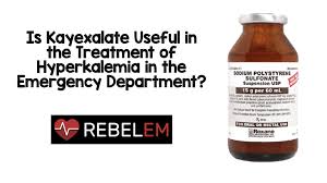 The most common cause is decreased kidney function. Is Kayexalate Useful In The Treatment Of Hyperkalemia In The Emergency Department Rebel Em Emergency Medicine Blog