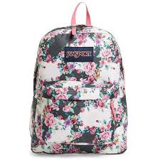 Black And White Floral Jansport Backpack Jansport Superbreak Backpack 36 Liked On Polyvore Featuring Bags Backpacks Accessories Multi Grey Floral Flourish Jansport Backpack Floral Pr Mochila