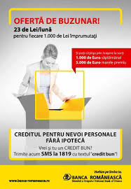 Cetățeni români cu domiciliul în românia sau cetățeni străini cu da, poți aplica pentru un credit dacă obții venituri din indemnizaţe pentru creşterea copilului. Campania Promotionala Pentru Banca Romaneasca Creditul Bun Te Prinde Rata Mica Te Surprinde Creata De The Syndicate