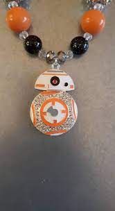 Star Wars Character Bb8 Driod Robot Bubble Gum Bead Necklace Etsy Star Wars Characters Bb8 Star Wars Characters Star Wars Bb8