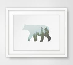 Bear Print Bear Art Bear Wall Print Bear Wall Art Bear Printable Wall Art Printable Bear Bear Prints Downloadable T Tree Artwork Bear Wall Art Bear Art