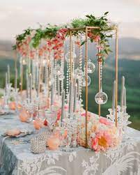 29 Tall Centerpieces That Will Take Your Reception Tables To New Heights Tall Wedding Centerpieces Wedding Floral Centerpieces Wedding Centerpieces