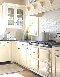 Kitchen tile backsplash ideas with cream cabinets. White Subway Tile Cream Cabinets Novocom Top