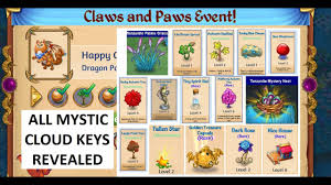 Unlike thanksgiving trees autumn trees are purely cosmetic and cannot be harvested. All Mystic Cloud Keys For Claws And Paws Event In Merge Dragons Oct 2020 Youtube